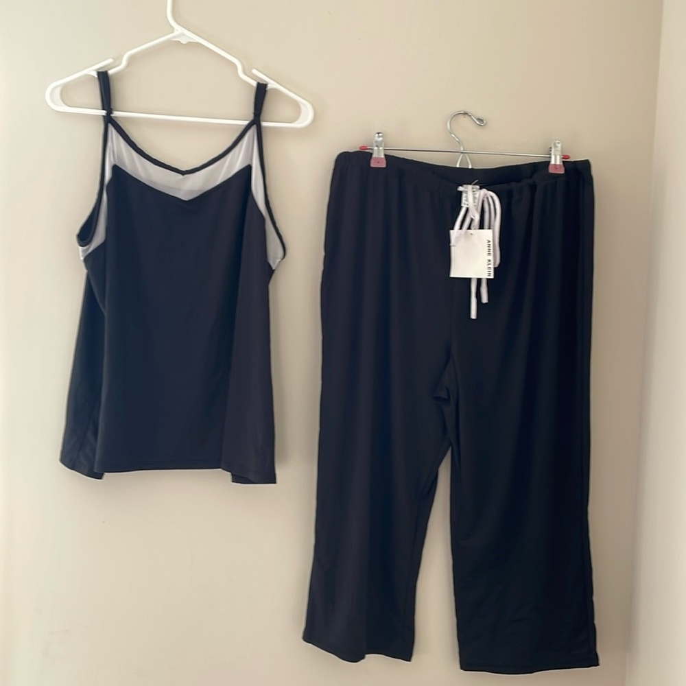 Anne Klein black pajama/lounge set